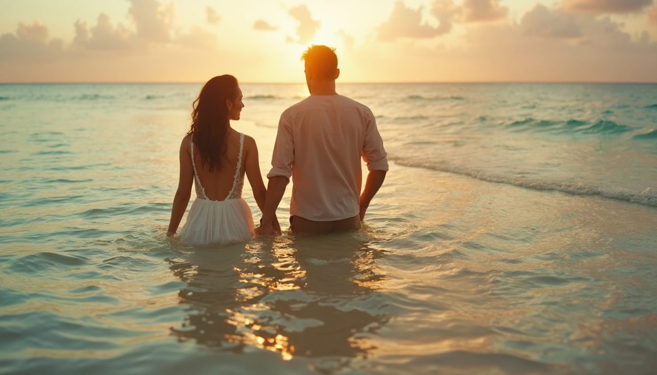 couple at a beach